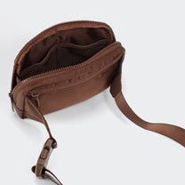 2L Nylon Belt Bag With Adjustable Strap And Two Zippered Compartments