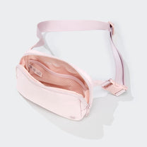 2L Nylon Belt Bag With Adjustable Strap And Two Zippered Compartments