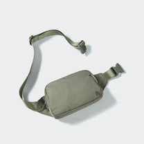 2L Nylon Belt Bag With Adjustable Strap And Two Zippered Compartments