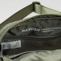 2L Nylon Belt Bag With Adjustable Strap And Two Zippered Compartments