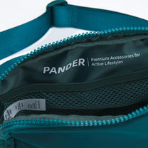 2L Nylon Belt Bag With Adjustable Strap And Two Zippered Compartments
