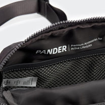 2L Nylon Belt Bag With Adjustable Strap And Two Zippered Compartments