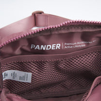 2L Nylon Belt Bag With Adjustable Strap And Two Zippered Compartments