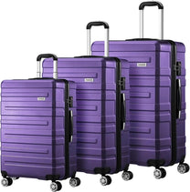3-Piece Hard Shell Spinner Luggage Set With TSA Lock And Organised Interior
