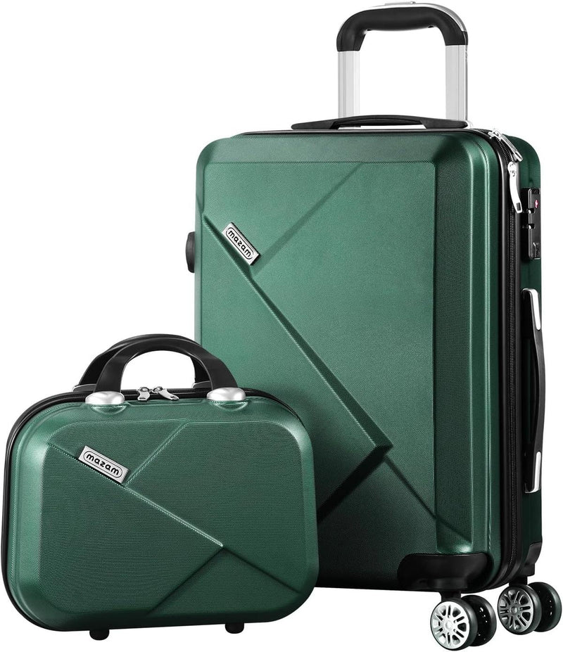 3-Piece Hard Shell Spinner Luggage Set With TSA Lock And Organised Interior