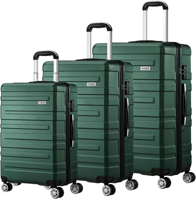 3-Piece Hard Shell Spinner Luggage Set With TSA Lock And Organised Interior