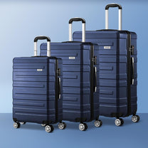 3-Piece Hard Shell Spinner Luggage Set With TSA Lock And Organised Interior
