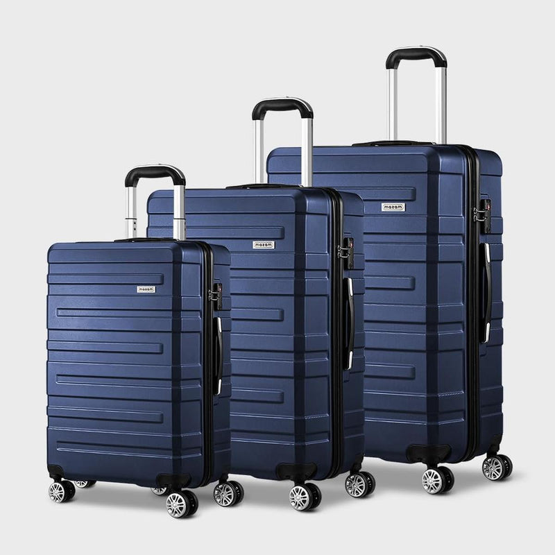 3-Piece Hard Shell Spinner Luggage Set With TSA Lock And Organised Interior