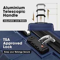 3-Piece Hard Shell Spinner Luggage Set With TSA Lock And Organised Interior