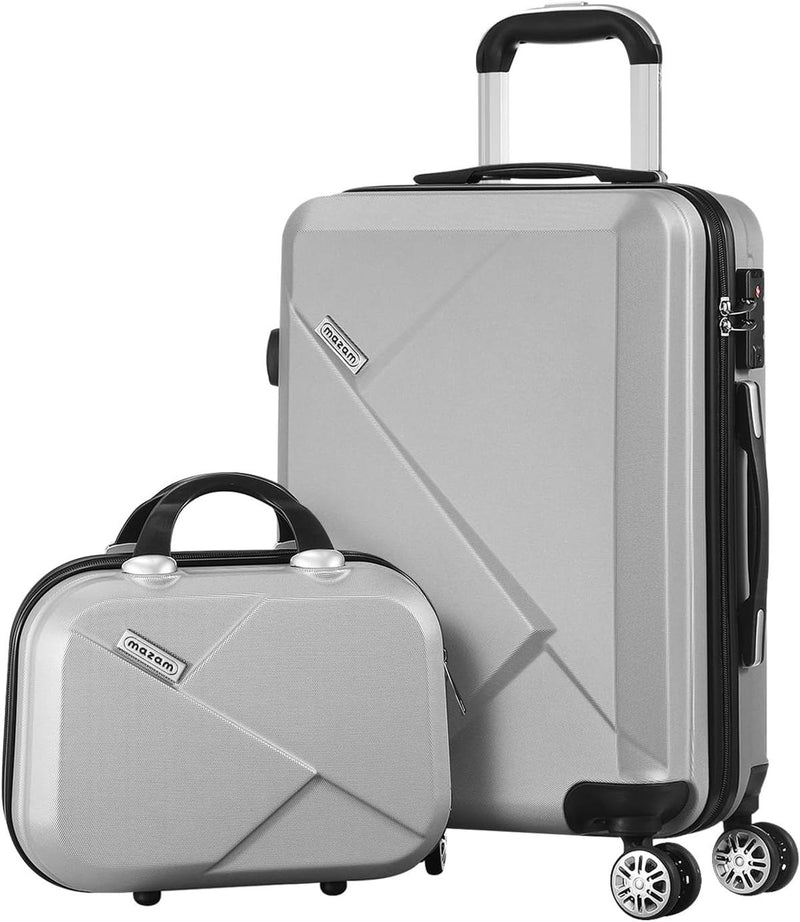 3-Piece Hard Shell Spinner Luggage Set With TSA Lock And Organised Interior
