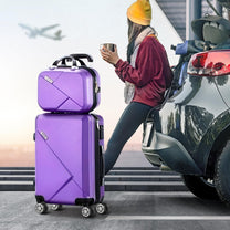 3-Piece Hard Shell Spinner Luggage Set With TSA Lock And Organised Interior