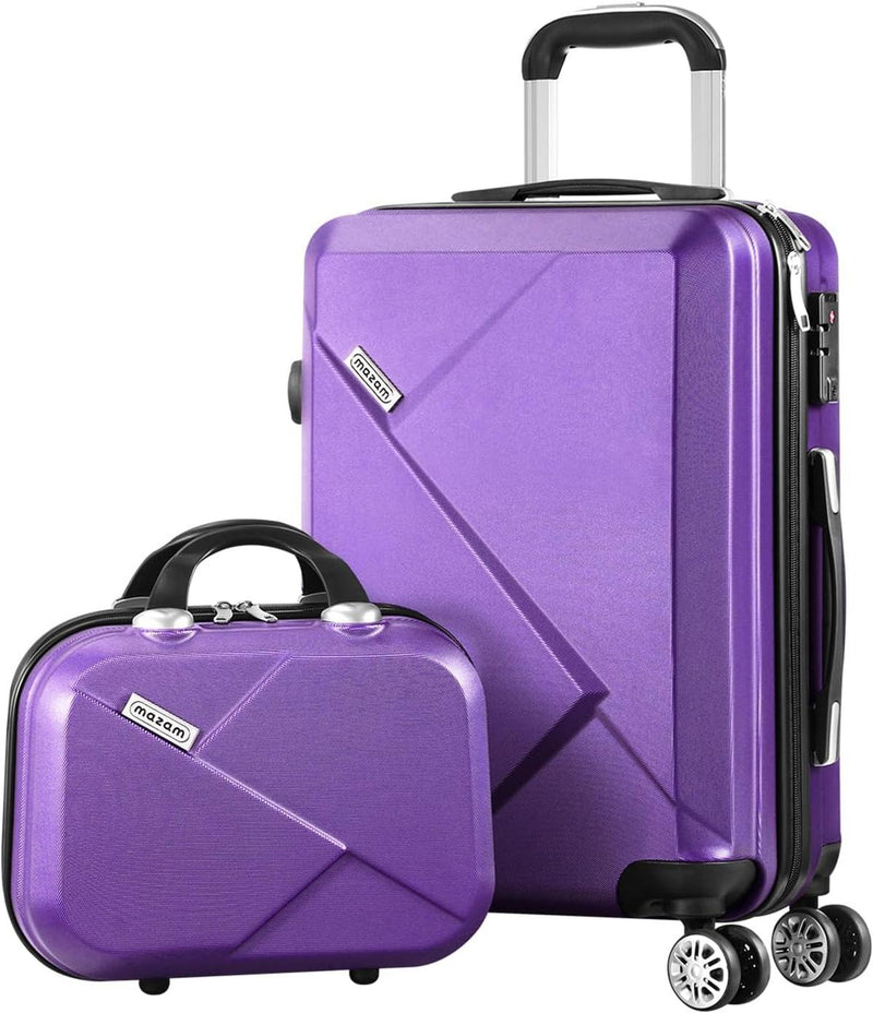 3-Piece Hard Shell Spinner Luggage Set With TSA Lock And Organised Interior
