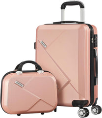 3-Piece Hard Shell Spinner Luggage Set With TSA Lock And Organised Interior