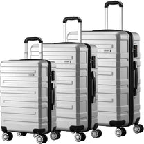 3-Piece Hard Shell Spinner Luggage Set With TSA Lock And Organised Interior