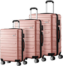 3-Piece Hard Shell Spinner Luggage Set With TSA Lock And Organised Interior