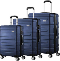 3-Piece Hard Shell Spinner Luggage Set With TSA Lock And Organised Interior