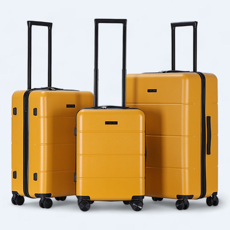 3-Piece Hardshell Luggage Set With 4-Wheel System