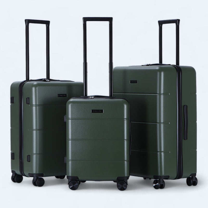 3-Piece Hardshell Luggage Set With 4-Wheel System
