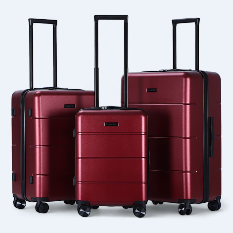 3-Piece Hardshell Luggage Set With 4-Wheel System