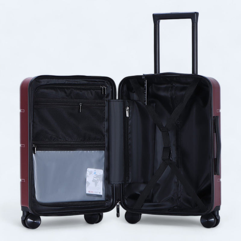 3-Piece Hardshell Luggage Set With 4-Wheel System