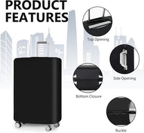 3-Piece Stretch Luggage Cover Set with Anti-Tear and Dust Protection