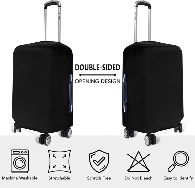 3-Piece Stretch Luggage Cover Set with Anti-Tear and Dust Protection
