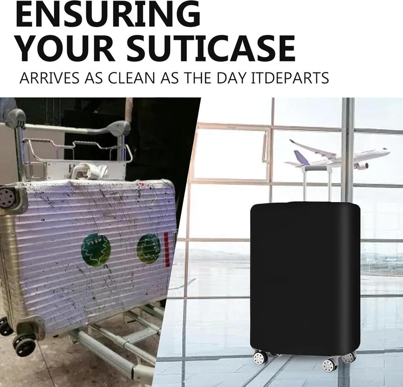 3-Piece Stretch Luggage Cover Set with Anti-Tear and Dust Protection