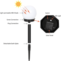 3-Piece Waterproof LED Solar Garden Lights
