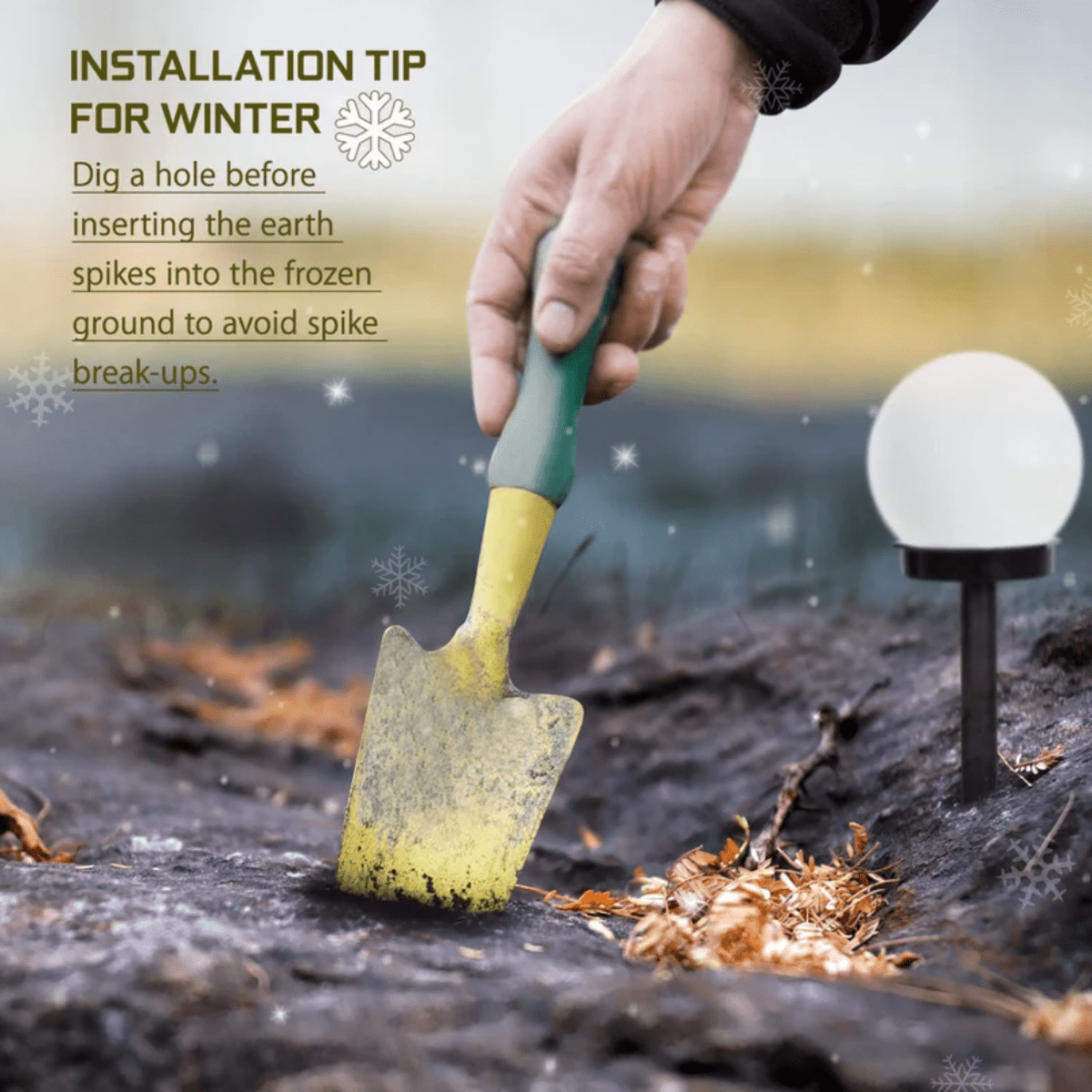 3-Piece Waterproof LED Solar Garden Lights