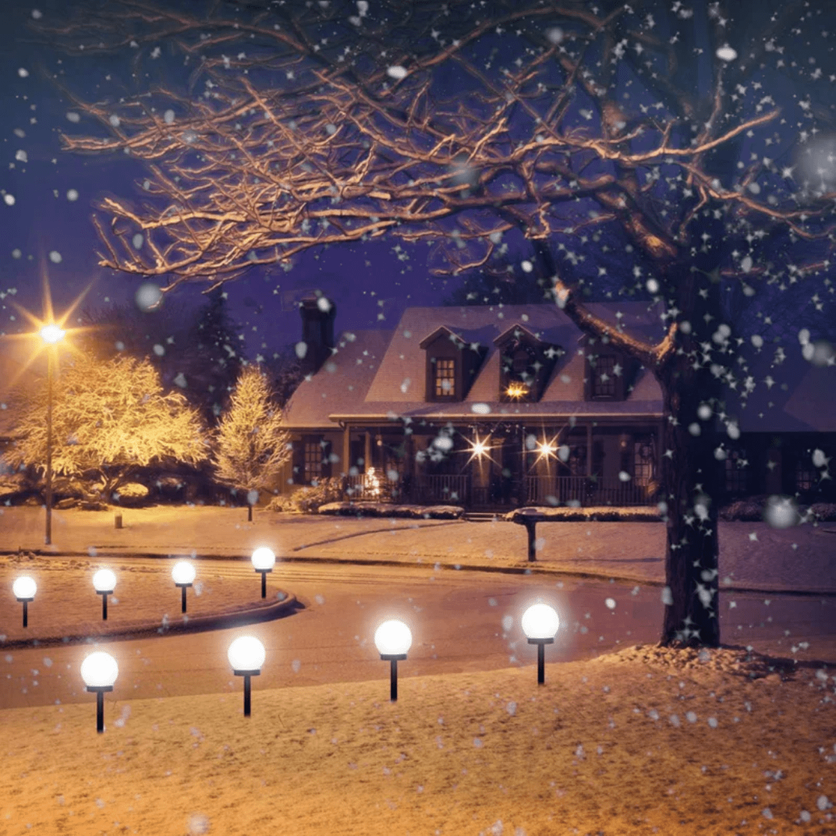 3-Piece Waterproof LED Solar Garden Lights