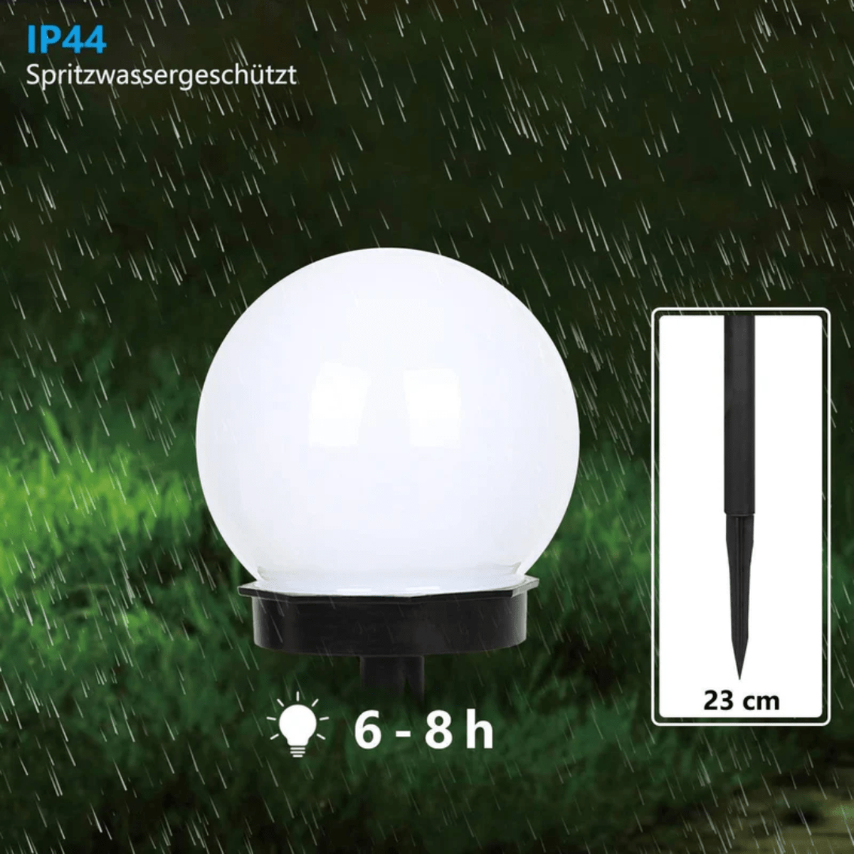 3-Piece Waterproof LED Solar Garden Lights