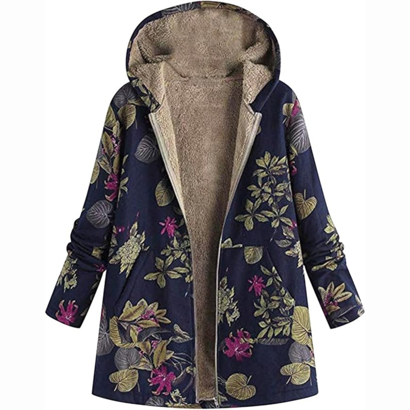 Fleece-Lined Hooded Jacket Vest With Relaxed Fit