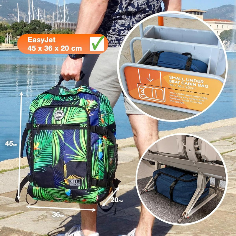 30L Mini Cabin Backpack Underseat Carry-On With Organisational Pocket