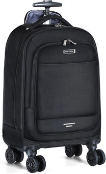 30L Rolling Backpack For Laptops With 4 Spinner Wheels And Water-Resistant Design