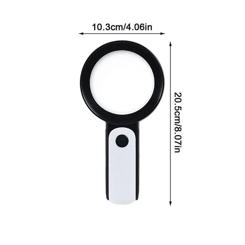30X Handheld Magnifier For Seniors - Lightweight And Easy To Use