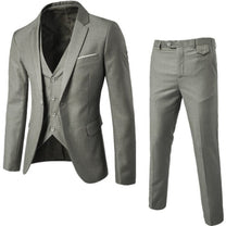 Men&#39;s Slim-Fit Suit with Blazer and Trousers