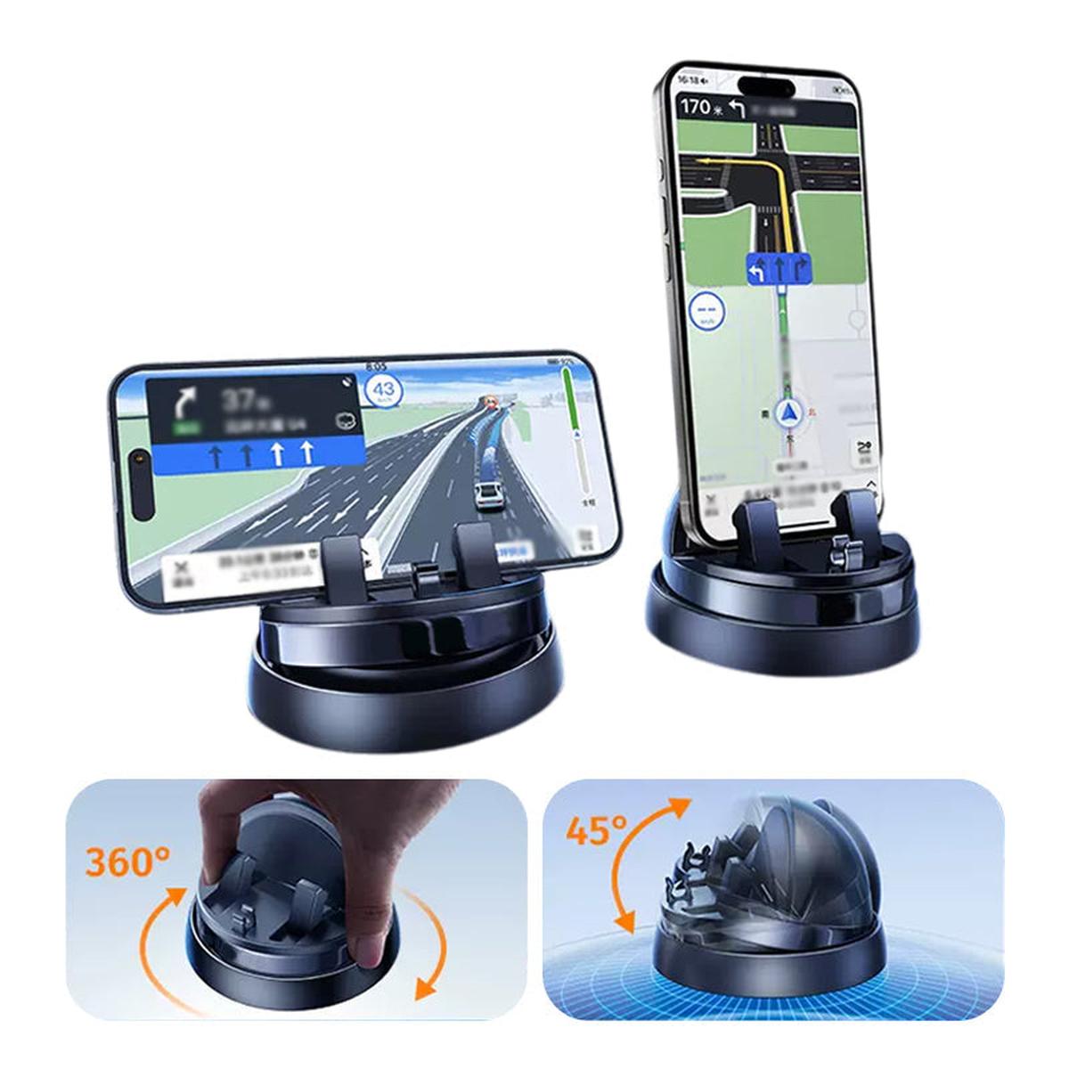 360° Rotating Car Phone Holder With Non-Slip Grip