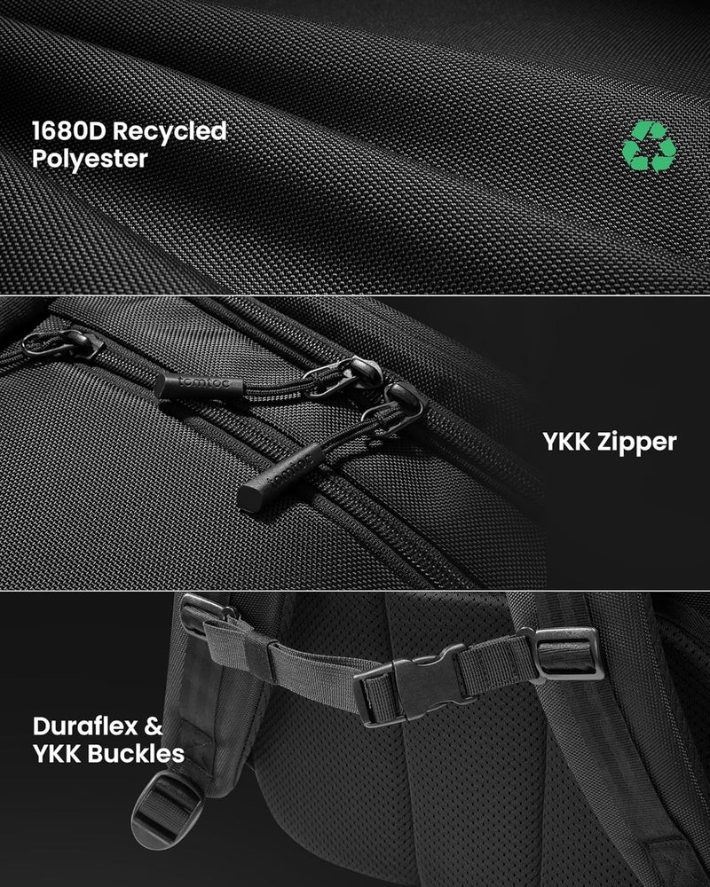 38L TSA-Friendly Travel Backpack With Laptop Compartment