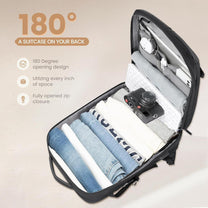 40L Expandable Waterproof Travel Backpack With USB Port And 17” Laptop Compartment - Buy One Get One Free