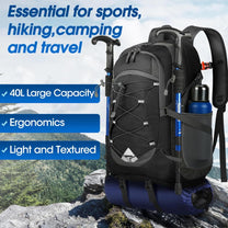 40L Waterproof Hiking And Camping Rucksack – Lightweight, Foldable, 2 For 1 Offer
