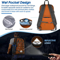 40L Waterproof Hiking And Camping Rucksack – Lightweight, Foldable, 2 For 1 Offer