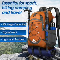 40L Waterproof Hiking And Camping Rucksack – Lightweight, Foldable, 2 For 1 Offer