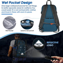 40L Waterproof Hiking And Camping Rucksack – Lightweight, Foldable, 2 For 1 Offer