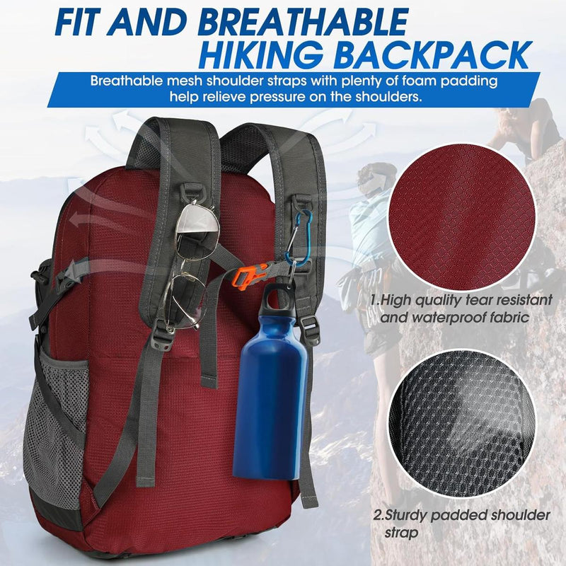 40L Waterproof Hiking And Camping Rucksack – Lightweight, Foldable, 2 For 1 Offer