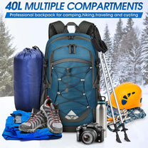 40L Waterproof Hiking And Camping Rucksack – Lightweight, Foldable, 2 For 1 Offer