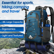 40L Waterproof Hiking And Camping Rucksack – Lightweight, Foldable, 2 For 1 Offer