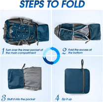 40L Waterproof Hiking And Camping Rucksack – Lightweight, Foldable, 2 For 1 Offer