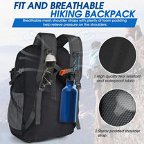 40L Waterproof Hiking And Camping Rucksack – Lightweight, Foldable, 2 For 1 Offer
