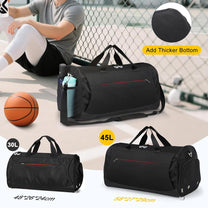 45L Waterproof Sports Duffel Bag With Shoe Compartment And Wet Pocket