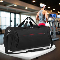 45L Waterproof Sports Duffel Bag With Shoe Compartment And Wet Pocket